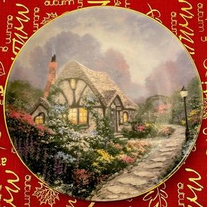 Thomas Kinkade 8 inch set of two plates